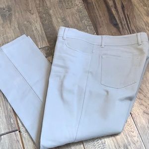 Eileen Fisher size medium stretchy jeans.